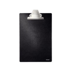 2 Unidades - Portanotas esselte din a4 plastico forrado con pinza color negro