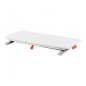 Mesa de escritorio leitz ergo cosy con bandeja color gris