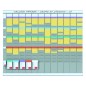 Kit planificacion de tarjetas t nobo 66x80 cm 12 columnas 2x32 ranuras + 500 tarjetas t nº2 colores surtidos + 100