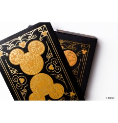 Baraja de cartas bicycle disney black and gold mickey