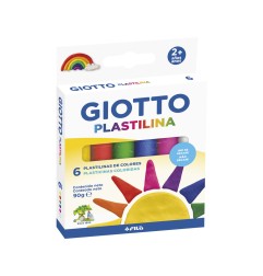 Plastilina giotto colores clasicos caja de 6 unidades colores surtidos
