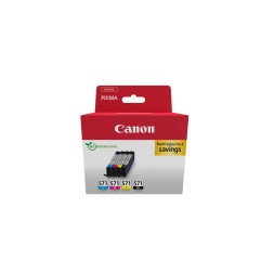 Ink-jet canon cli-571 pixma mg6852/ts6050/ts8050 multipack de 4 unidades negro/amarillo/ cian/magenta