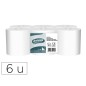 Papel secamanos amoos industrial 2 capas 32g/m2 blanco 90 m paquete de 6 rollos