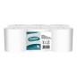 Papel secamanos amoos industrial 2 capas 32g/m2 blanco 90 m paquete de 6 rollos