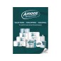 Papel secamanos amoos industrial 2 capas 32g/m2 blanco 90 m paquete de 6 rollos