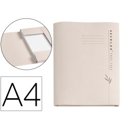 Subcarpeta cartulina djois 100% ecologica 226 g/m2 din a4 tres solapas color crema pack de 10 unidades