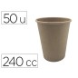Vaso termico carton kraft 240 cc paquete de 50 unidades