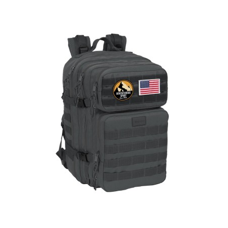 Mochila safta militar portatil 15,6" basics gris 300x230x480 mm