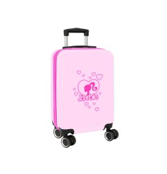 Trolley safta cabina 20" barbie corazones 345x200x550 mm