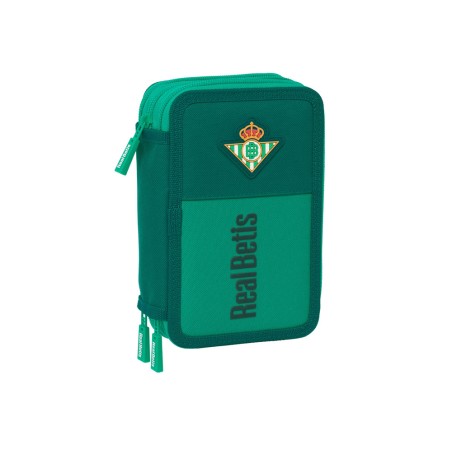 Plumier escolar safta triple 37 piezas resistente al agua real betis 195x125x55 mm