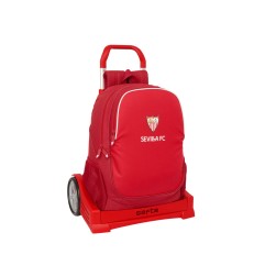 Mochila safta mod. 665 con carro evolution resistente al agua sevilla f.c. 430x320x140 mm