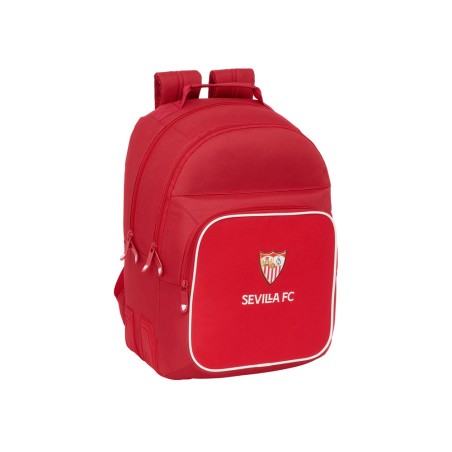 Mochila safta doble con cantoneras adaptable a carro sevilla f.c. 420x320x150 mm