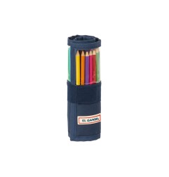 Plumier escolar safta enrollable 27 piezas el ganso eclipse 200x70x70 mm