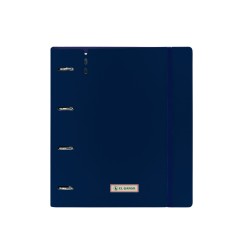 Carpeta safta 4 anillas de 35mm a4 con recambio 100h cuadro 5mm polipropileno foam el ganso eclipse