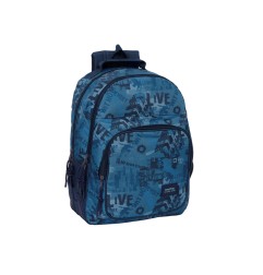 Mochila safta doble con cantoneras adaptable a carro new edition 420x320x150 mm