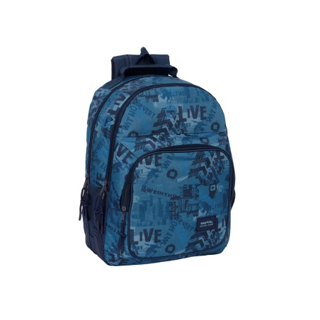 Mochila safta doble con cantoneras adaptable a carro new edition 420x320x150 mm