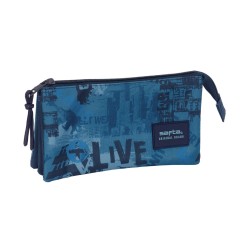 Bolso escolar portatodo safta triple safta new edition 120x220x30 mm