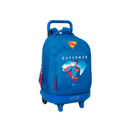 Mochila safta grande con ruedas compact extraible superman 450x330x220 mm