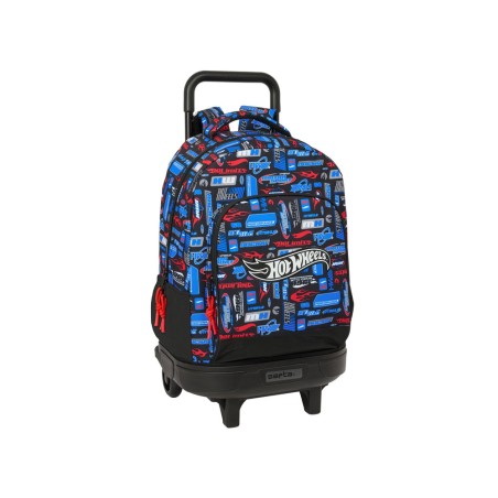 Mochila safta grande con ruedas compact extraible safta hot wheels 450x330x220 mm