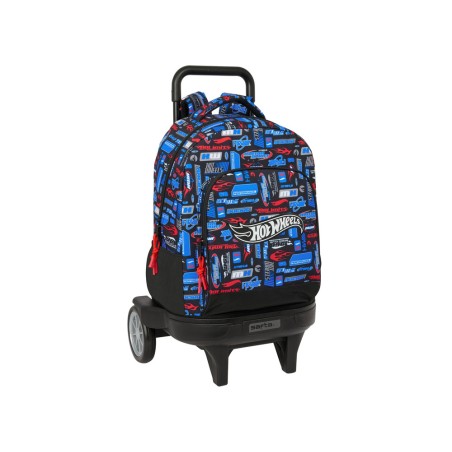 Mochila safta grande con ruedas compact evolution extraible hot wheels 450x330x220 mm