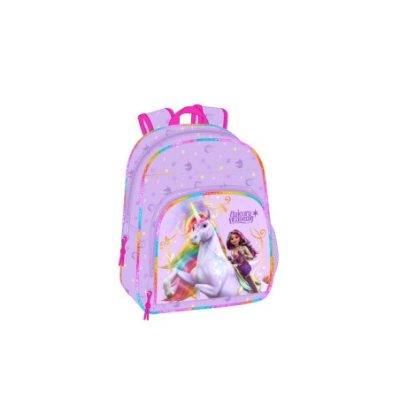 Mochila safta infantil adaptable a carro unicorn academy 340x280x100 mm
