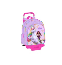 Mochila safta mod. 180 con carro 905 unicorn academy 420x330x140 mm