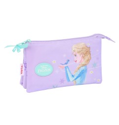 Bolso escolar portatodo safta triple frozen spirit 120x220x30 mm