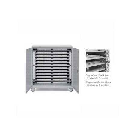 Armario metalico iorder con ruedas para almacenamiento y carga 32 portatil/48notebook color gris 1430x450x950 mm