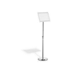 Atril de suelo durable marco aluminio din a4 vertical / horizontal altura ajustable 77 a 120,5 cm