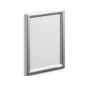 Marco expositor de aluminio durable din a4 335x250x24 mm color plata