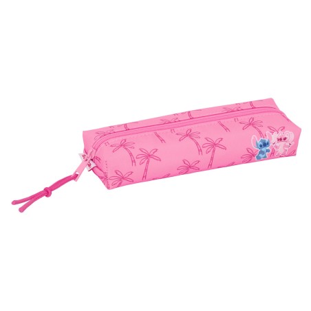 Bolso escolar portatodo safta rectangular con goma elastica 22cm stitch chill 40x220x70 mm