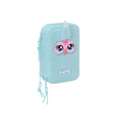 Plumier escolar safta triple 37 piezas furby 195x125x55 mm