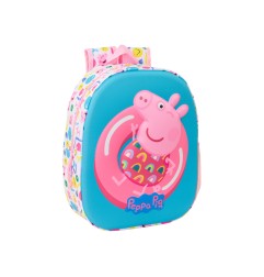 Mochila safta 3d peppa pig 330x270x100 mm