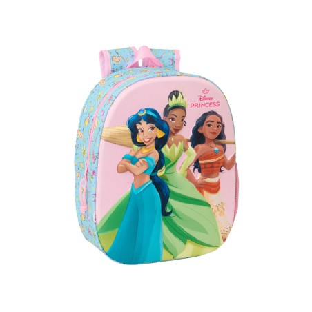 Mochila safta 3d princesas disney 330x270x100 mm