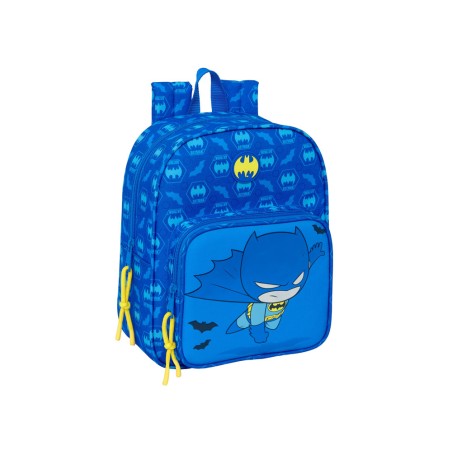 Mochila safta guarderia adaptable a carro con bolsillo frontal batman preescolar 270x220x100 mm