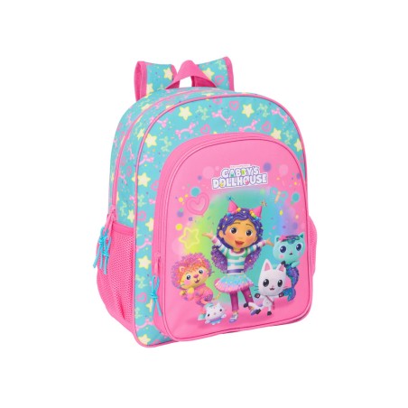 Mochila safta junior adaptable a carro gabby s dollhouse confetti 380x320x120 mm