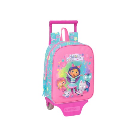 Mochila safta 232 + carro 805 gabby s dollhouse confetti 270x220x100 mm