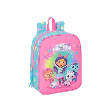 Mochila safta guarderia adaptable a carro gabby s dollhouse confetti 270x220x100 mm