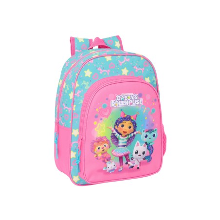 Mochila safta infantil adaptable a carro gabby s dollhouse confetti 340x260x110 mm