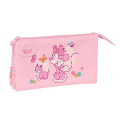 Bolso escolar portatodo safta triple minnie mouse baby 120x220x30 mm
