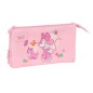 Bolso escolar portatodo safta triple minnie mouse baby 120x220x30 mm