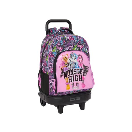 Mochila safta grande con ruedas compact extraible monster high 450x330x220 mm