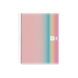 Cuaderno espiral miquelrius din a4 120 hojas 70 gr cuadro 5 mm tapa polipropileno aurora west bay
