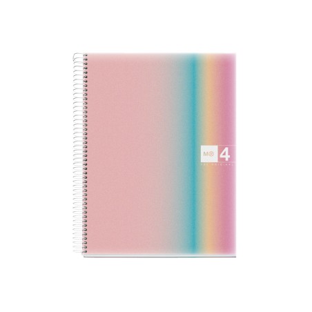 Cuaderno espiral miquelrius din a4 120 hojas 70 gr cuadro 5 mm tapa polipropileno aurora west bay