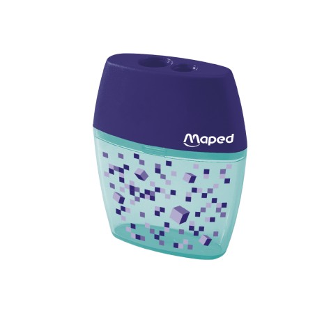20 Unidades - Sacapuntas maped plastico shaker pixel party 2 usos