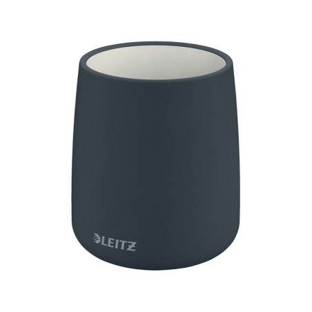 2 Unidades - Cubilete portalapices leitz cosy plastico color gris