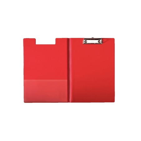 10 Unidades - Carpeta esselte miniclips con tapa plastico din a4 color rojo