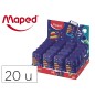 20 Unidades - Sacapuntas maped plastico connect pixel party 2 usos con goma de borrar