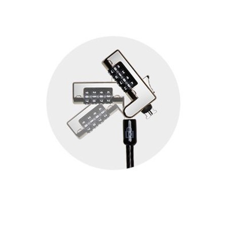 Cable de seguridad para portatil kensington con candado slim longitud 1,8 m