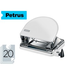 Taladrador petrus 52 wow blanco metalizado capacidad 20 hojas en blister